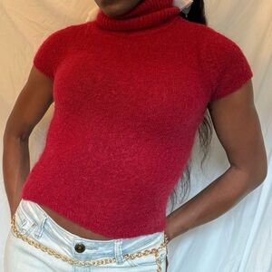 Red Turtleneck Sweater